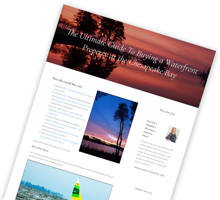 Homes for Sale Chesapeake Bay Waterfront Homes